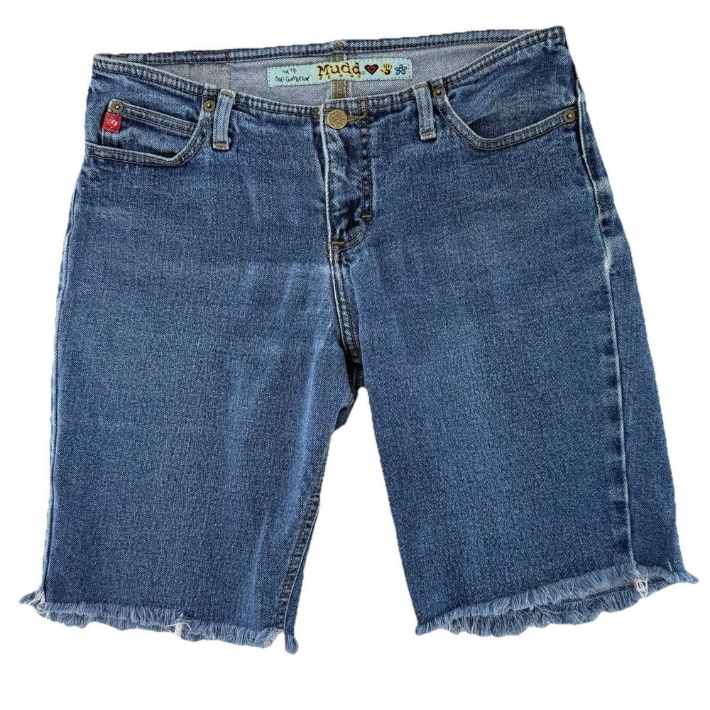 Mudd Jeans Vintage Y2K Jean Short‎ Shorts Size 11 Denim Stretch Jorts See Photos